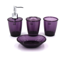 北欧卫浴四件套树脂浴室洗漱套装创意卫浴用品漱口杯肥皂盒牙刷架洗手液瓶