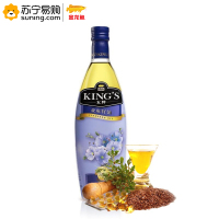 金龙鱼King s 亚麻籽油 礼盒套装 750ml 2瓶/盒 (起订量不足5盒不发货)