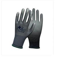 星宇 十三针灰尼龙PU涂掌手套 PU518 8码 12副/包(包)