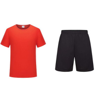 夏季套装（红色T恤+五分裤）XL码