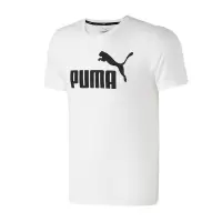 PUMA彪马男装跑步训练经典LOGO款圆领短袖T恤844642. L 84464202彪马白