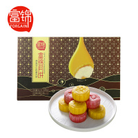 富锦月饼 流心燕窝奶黄月饼400g G款 广式中秋月饼