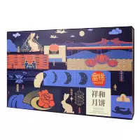 富锦祥和月饼 广式中秋月饼600g