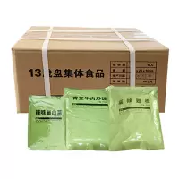 我是厨师-13浅盘集体食品-餐谱6晚餐-花生肉酱炒饭1500g*4袋+五香卤蛋1000g+鲜脆萝卜干360g