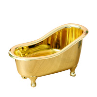 欧润哲(ORANGE) 109601 镀金色ABS大号浴缸收纳盒