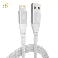 D8MFi认证适用于苹果11Promax数据线iphone6/6S/7/8P/ipad平板mini通用充电编织线