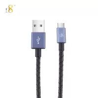D8usb转typec安卓数据线适用华为荣耀v9nova小米8oppo手机充电线vivo快充type-c皮革编织短线