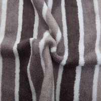 爱竹人 双条条纹毛巾(薰衣草软盒) 混色(H)