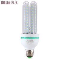 洛林（ROLin）LED玉米灯泡U型节能灯E27大螺口4U16W白光6500K（量大定制）