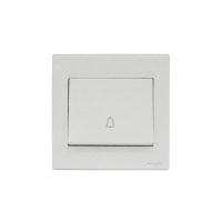 施耐德 开关插座 如意系列 白色 门铃开关 出门按钮开关（定制商品）