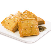 良品铺子烧烤味鱼豆腐 零食小吃 豆腐干 豆干豆腐皮 辣条袋装170g