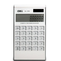 得力计算器1256 超薄时尚计算器机 桌面办公 带记忆存储 便携