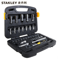 史丹利STANLEY 31件套10mm系列公制套装 棘轮扳手套筒批头汽修工具 91-937-22