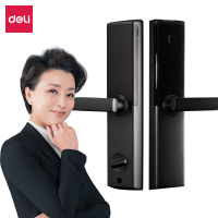 得力智能指纹门锁13902 智能锁指纹锁语音提示指纹密码刷卡钥匙手机蓝牙远程