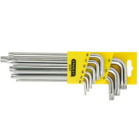 史丹利(STANLEY)92-625-23 9件套长L形中孔花形扳手TT10-TT50 1套 定做