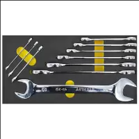 史丹利（STANLEY）EVA工具托组套-10件双开口扳手 90-034-23（）（中航）