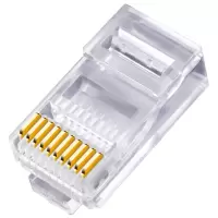 中云智创 RJ48 10P10C04 非屏蔽水晶头镀金50U 50只/件 2件装(单位:件)