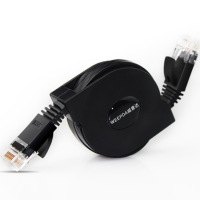 6类千兆网线伸缩便携式家用高速扁平电脑宽带网络连接线六类网线1.55米