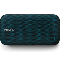 飞利浦 PHILIPS BT3900A音乐手包防水蓝牙音箱纤薄便携迷你音响手机/电脑小音响/免提通话蓝色