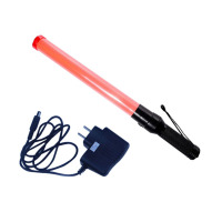 宽迈交通安全指挥棒 道路警示指挥用应急荧光闪光灯消防棒 (长款显眼红指挥棒 充电款)