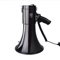 功率喊话器喇叭 可插卡喊话手持扩音器 黑色 经典黑(喇叭配好锂电池)