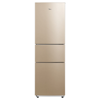 美的210升三门三温家用冰箱冷藏冷冻大容量保鲜节能省电静音BCD-210TM(E)