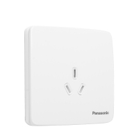 松下(Panasonic) 松下曲悦86型白色开关插座大面板三孔插座16A