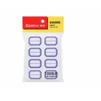 齐心 C6447 自粘性标贴 100张 8枚 23*33mm 蓝(5本/包)(XF)