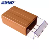 海斯迪克 gnjz-73 加厚组合式塑料零件盒 抽屉式物料盒 积木式元件盒螺丝盒 棕色F4#290*180*110