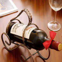 欧润哲(ORANGE) 107737创意红酒架创意葡萄酒架子复古铁艺摆件时尚简约