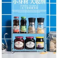 欧润哲(ORANGE) 107844 不锈钢L型收纳架 厨房双层调味料架 单个装