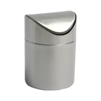 欧润哲(ORANGE) 102801 不锈钢 欧式翻盖桌面垃圾桶 单个装