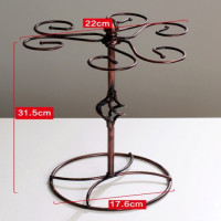 欧润哲(ORANGE) 107731 镀古铜色高脚挂杯架 单个装