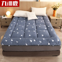 九洲鹿 床垫家纺榻榻米加厚折叠防滑双人床褥子垫被立体舒适印花羽丝绒床垫思绪180*200CM