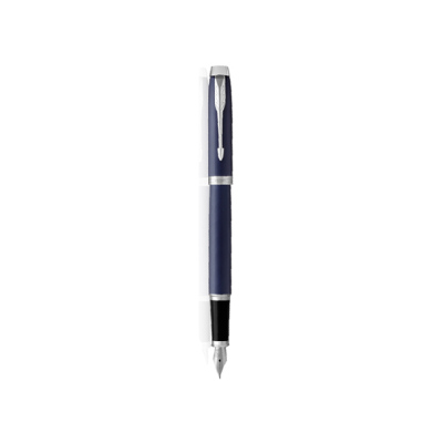 派克钢笔 新款IM墨水笔/学生钢笔商务签字笔 办公用品文具礼品笔 纯蓝丽雅银夹