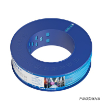 正泰(CHNT) 电工电料电线电缆 BV4平方 国标家用铜芯电线单芯单股铜线电源线 100米 蓝色