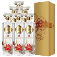 西凤酒国艳45度金装B版凤香型白酒礼盒装宴请招待用整箱6瓶自饮酒