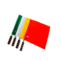 儒泰 裁判旗 指挥旗 指示旗 田径比赛 信号旗 手旗 不锈钢材质 不锈钢杆发令旗RT825