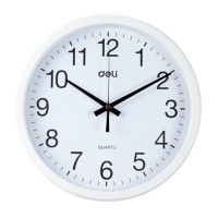 得力 简约时尚挂钟