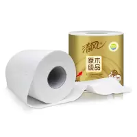 清风原木纯品金装卷筒卫生纸160g