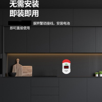 凌防(LFang) 燃气报警器 天然气报警器 智能家用厨房燃气泄漏探测报警器 5号电池款