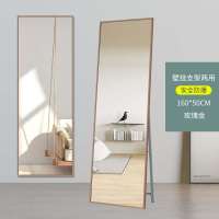 企采严选 壁挂支架两用穿衣镜160*50CM银白色