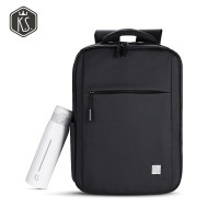 K.S.行云商旅套装KS-719 (背包:黑色 保温杯:暖白500ML)