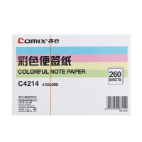 齐心(COMIX)C4213 彩色便签纸(107*96mm) 10个装