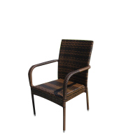 榭邦(xb)1748户外藤椅庭院阳台藤编椅铁艺藤制椅组合休闲编藤家具