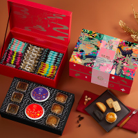 锦华花语臻礼双层月饼套盒1016g(H)