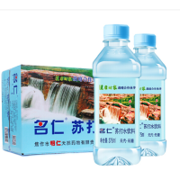 名物 名仁 苏打水饮料 无糖无汽弱碱性水 375ml*24瓶 整箱装 混色