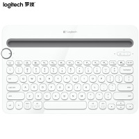 罗技(Logitech) K480 便携智能蓝牙无线键盘 多功能安卓苹果电脑手机平板 白色(XF)