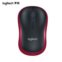罗技(Logitech)M185 无线鼠标办公笔记本台式电脑无限鼠标无线省电鼠标(黑色红边)(XF)