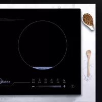 美的C2-2ST3304 嵌入式双灶电磁炉双炉灶 平板 触控式 黑色微晶面板3档(XF)